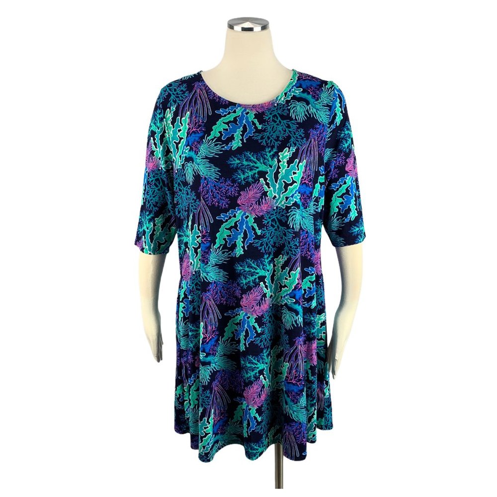 Discount Divas Large Boutique Dress Coral Sea